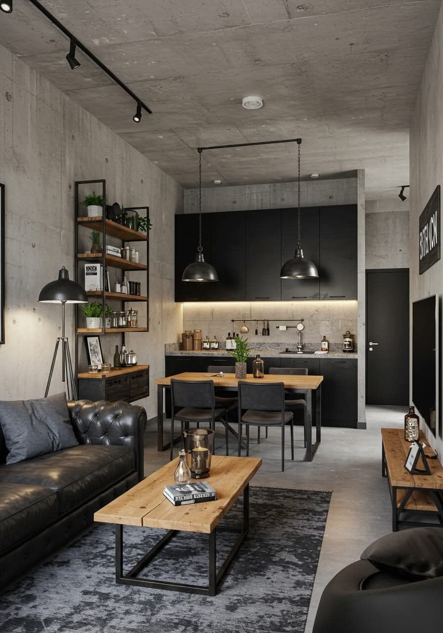 Лофт мебель для кухни: функциональность и стиль в одном пространстве