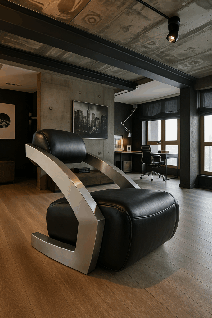 Кресла в стиле лофт из латуни: когда металл становится искусством