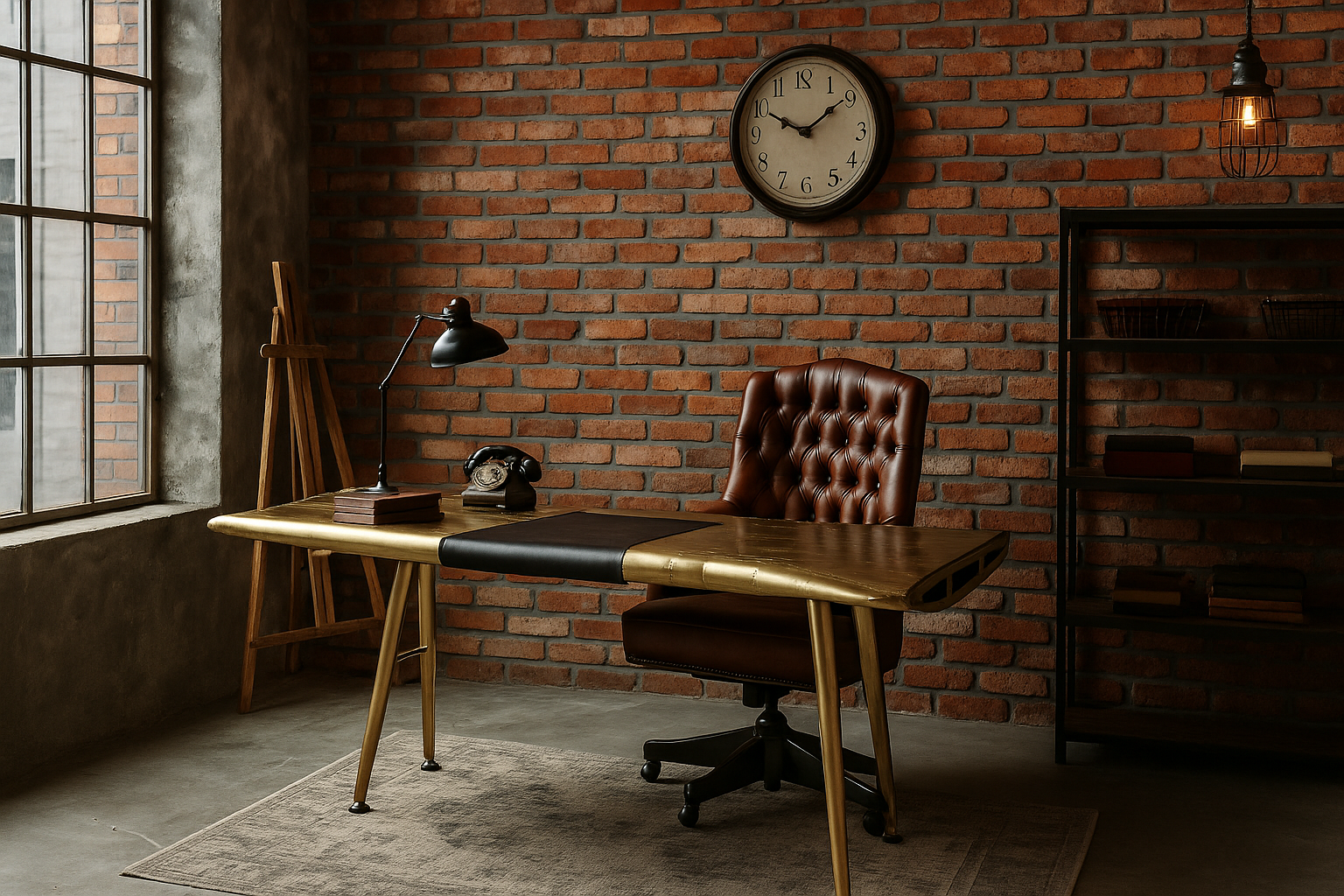 Столы для кабинета в стиле лофт Aviator: энергия скорости и инженерный интеллект